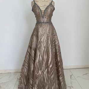 Mac Duggal Metallic Dress -Mother of the Bride